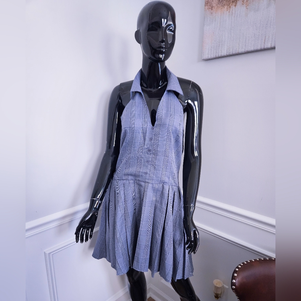 Fashion Nova Backless Blue Dress